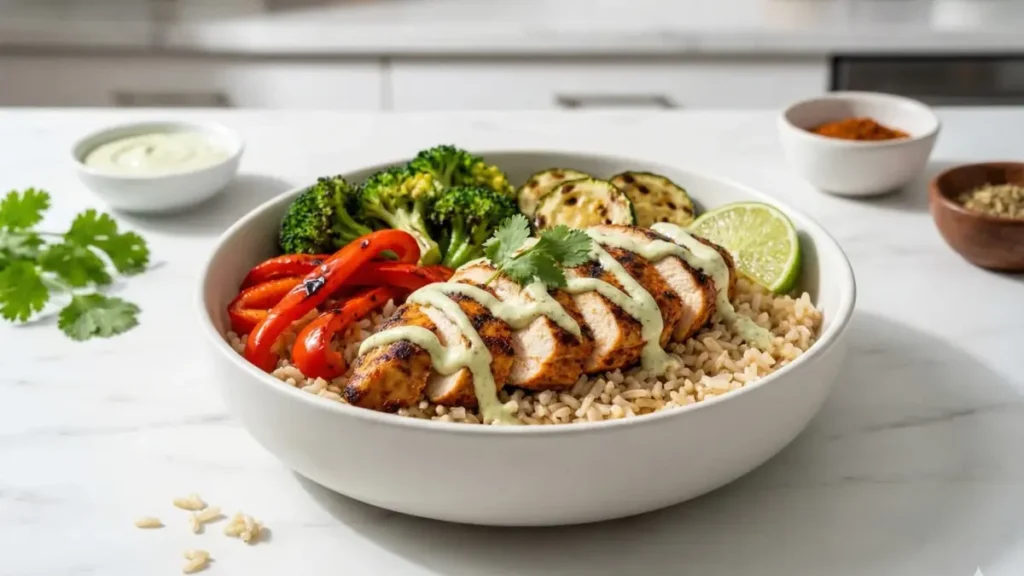 Alt Text:
chicken stir fry cooking process marinated chicken searing in hot wok stir frying vegetables adding sauce tossing together asian style easy dinner