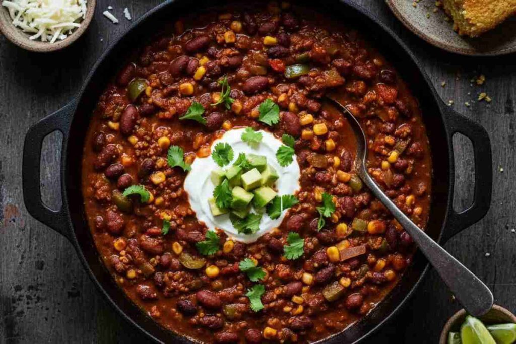 easy vegan dinners three bean chili comfort food professional styling