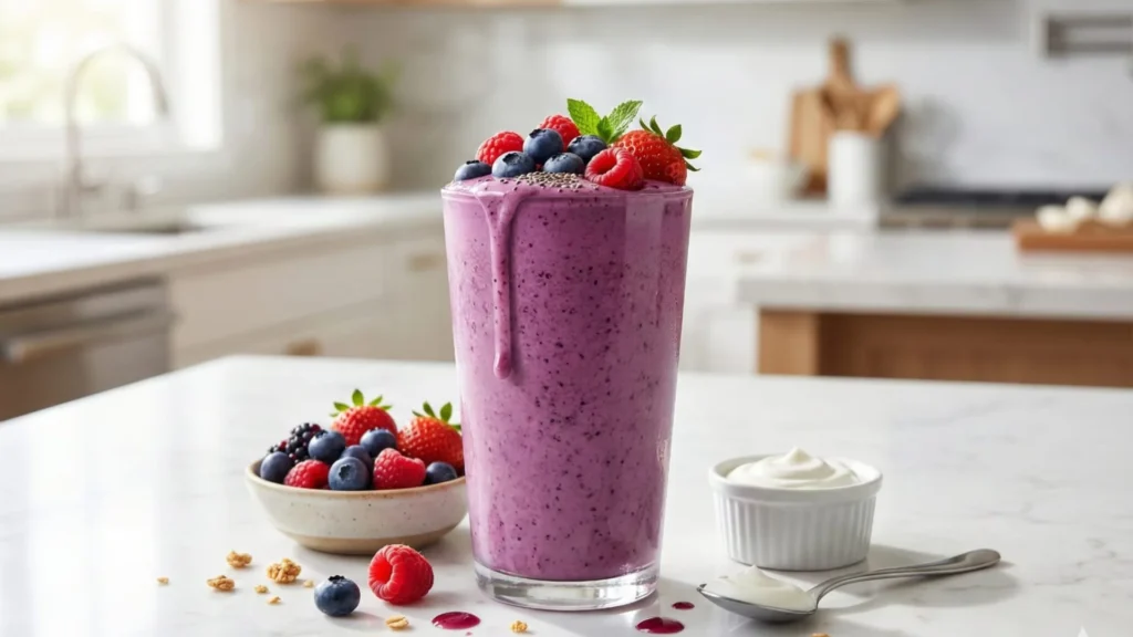 breakfast smoothies for weight loss high protein berry recipe 285 calories