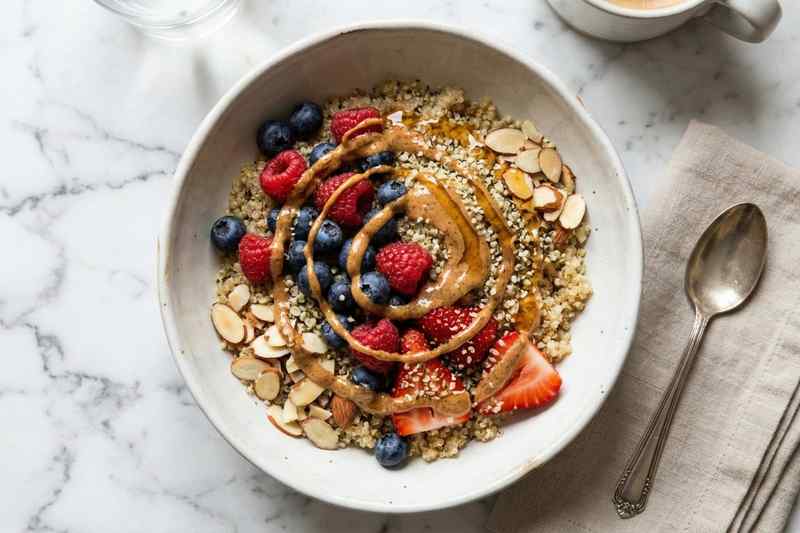 Quinoa breakfast bowl energy boosting meal