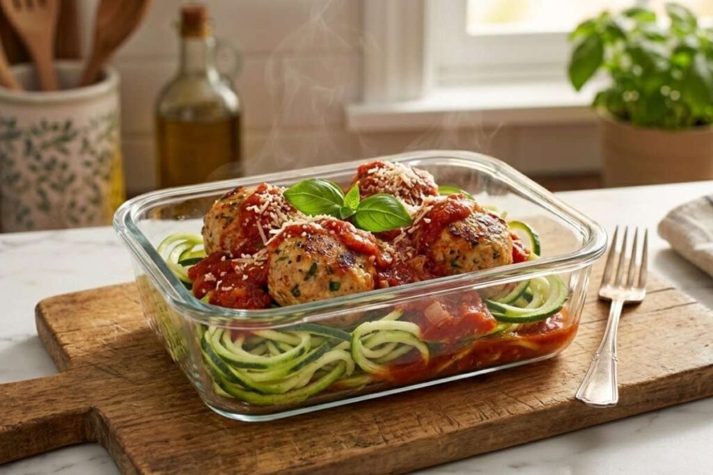 high protein meal prep turkey meatballs
