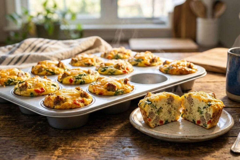 high protein meal prep egg muffins