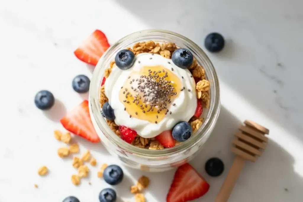 greek yogurt protein parfait meal prep