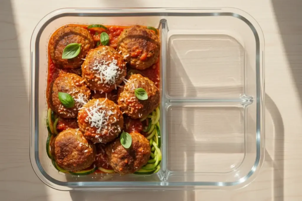 turkey meatballs zucchini noodles