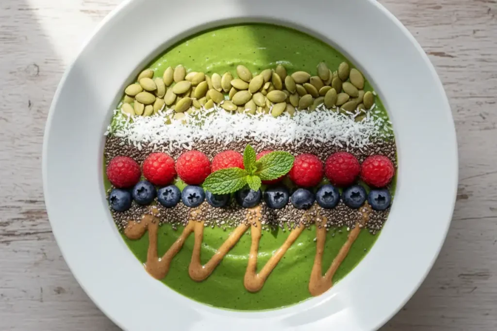 green smoothie bowl hormone balancing