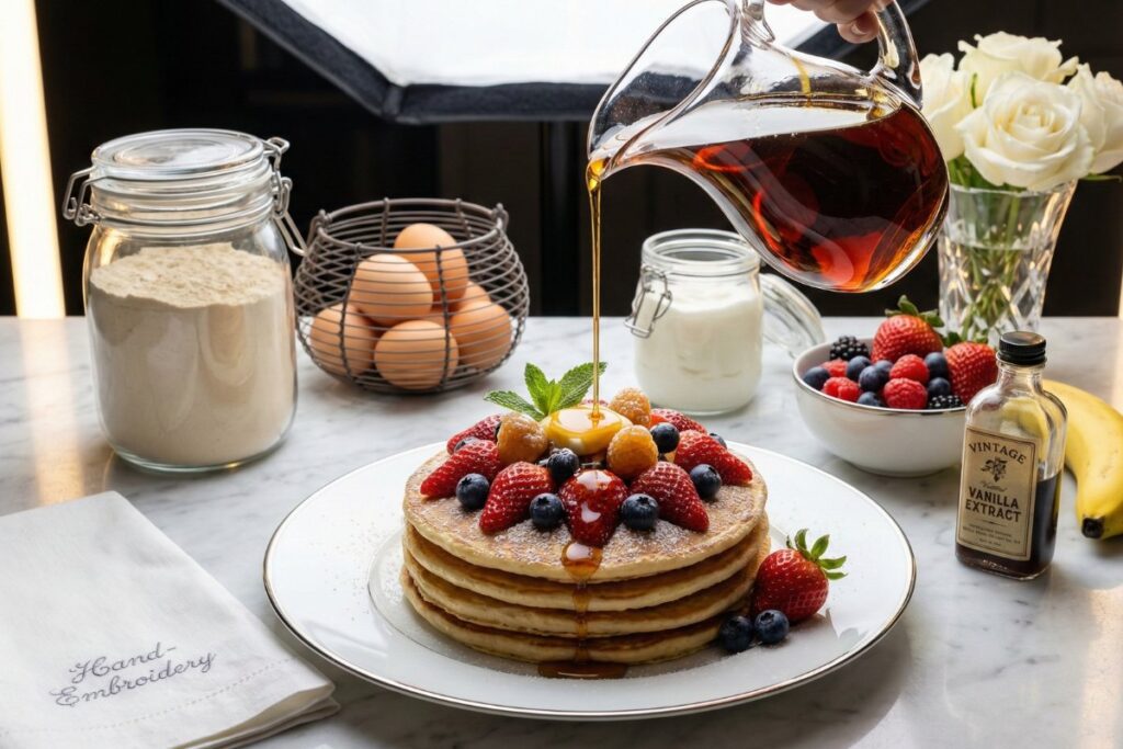 Luxury protein pancakes fine china 18g protein syrup cascade elegant 