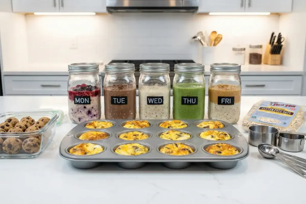 Tips for making high protein gluten free breakfast meal prep