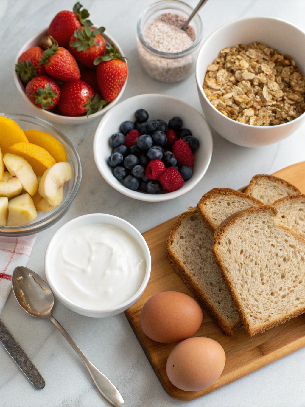 healthy breakfast meal prep preparing steps