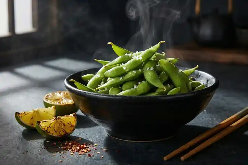 Salted edamame pods 120 cal 17g protein