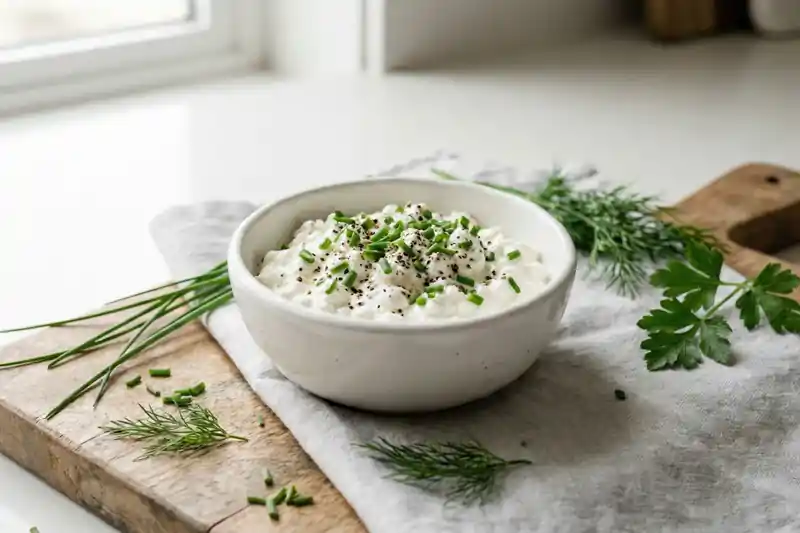 Cottage cheese with chives 90 cal 14g protein