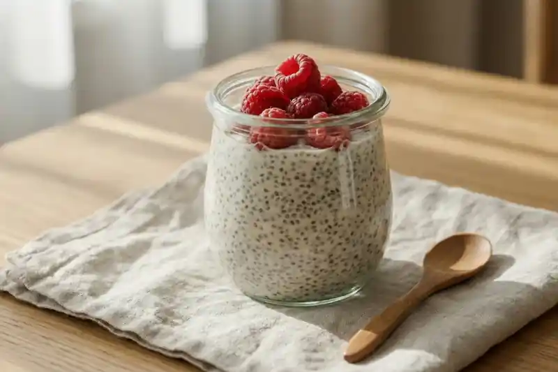 Protein chia pudding 185 cal 20g protein