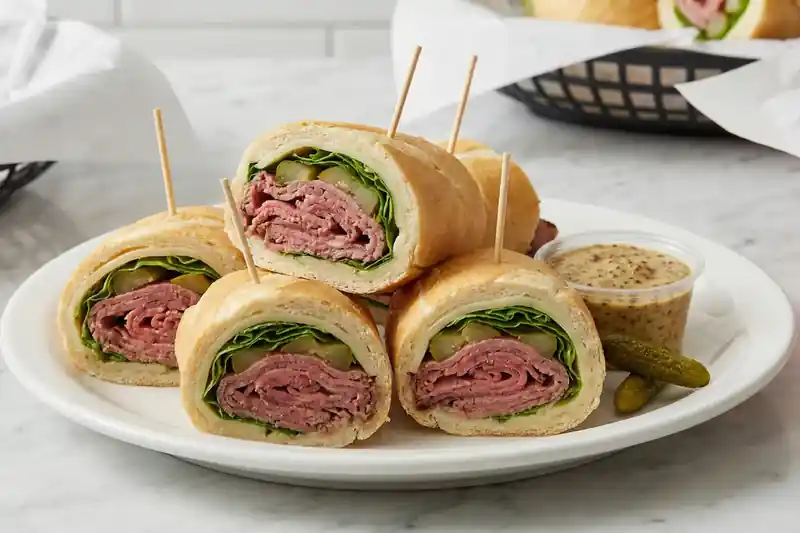Roast beef cheese roll 160 cal 20g protein