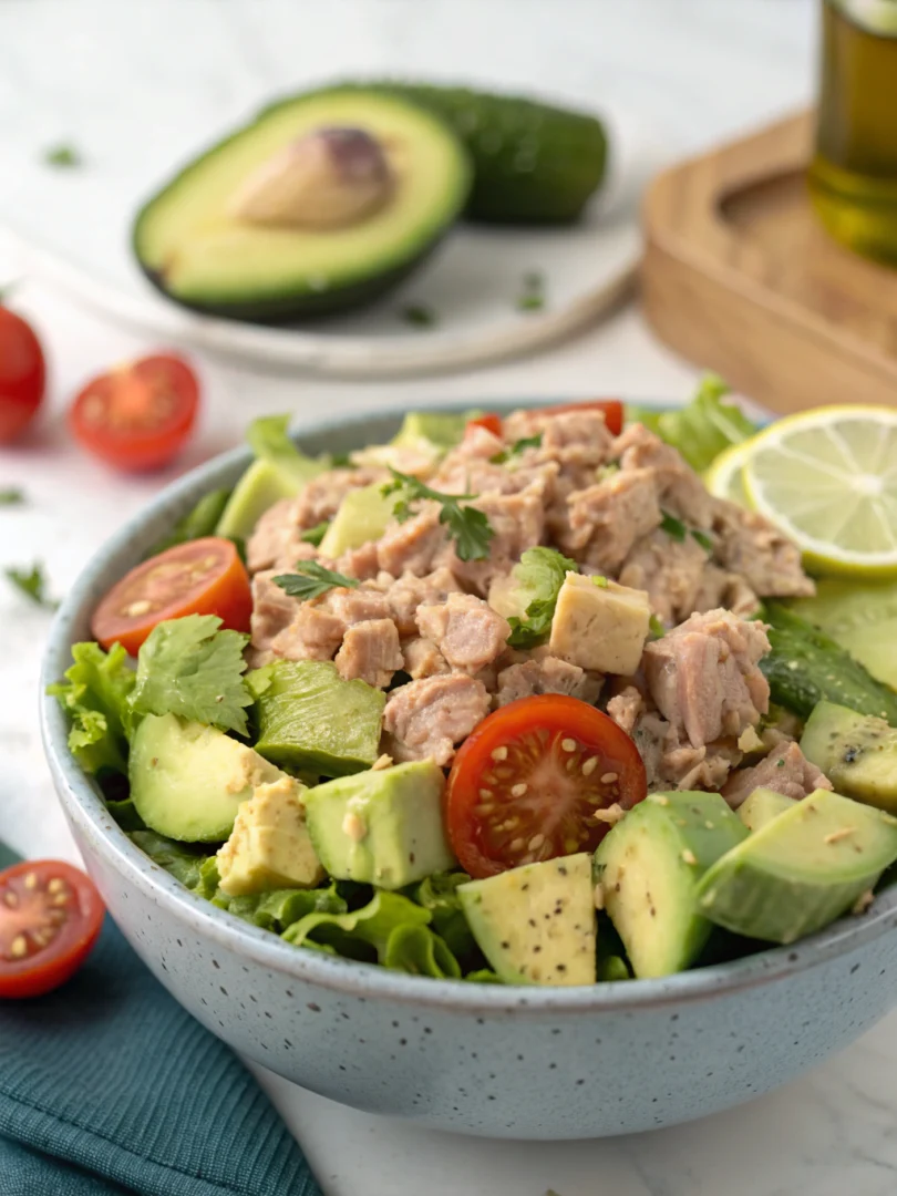 Tuna Avocado Salad Tuna Avocado Salad Recipe (Quick, Healthy & Protein-Packed!)