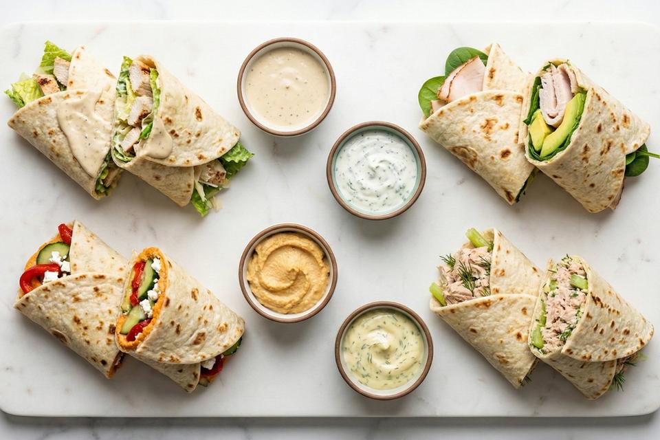 Cottage cheese flatbread recipe meal prep 4 high protein wraps