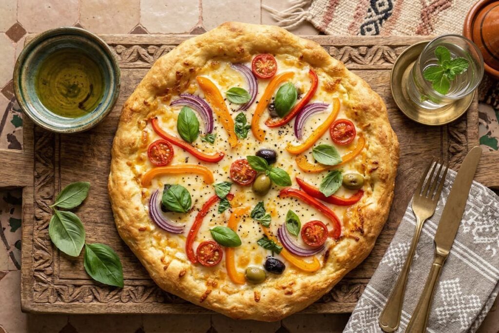 cottage cheese flatbread pizza high protein meal