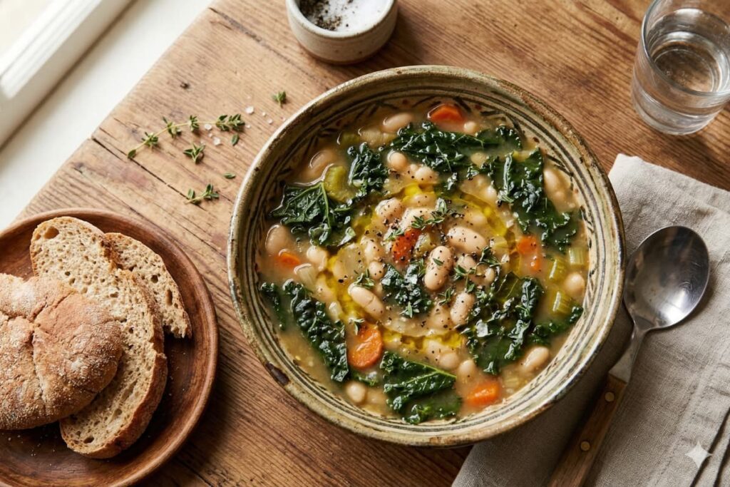 white bean kale soup healthy comfort meal